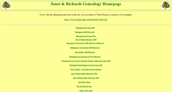 Desktop Screenshot of janetandrichardsgenealogy.co.uk