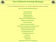 Tablet Screenshot of janetandrichardsgenealogy.co.uk
